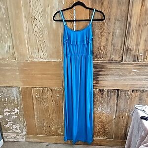 Elegant Blue Maxi Dress